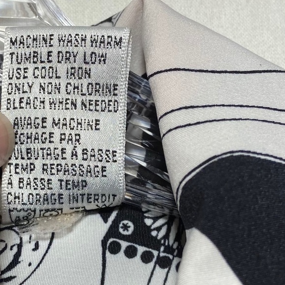 Vintage Martinique Women’s Long Sleeve Music Instruments Button up‎ Size Large - Picture 8 of 9